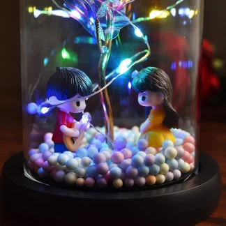 Věčná prémiová růže ve skle