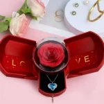 Šperkovnice s dvojitými křídly a věčnou růží - produktový obrázek