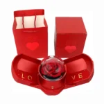 Šperkovnice s dvojitými křídly a věčnou růží - produktový obrázek